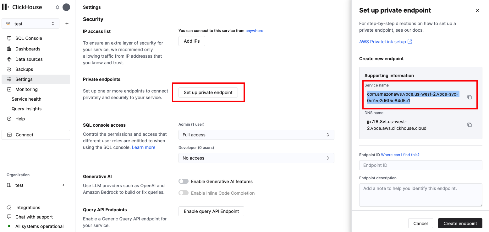 Private Endpoints