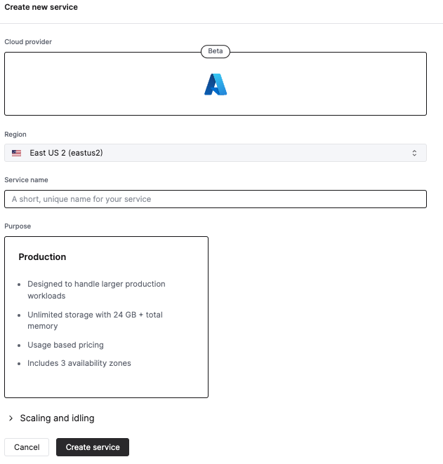 ClickHouse Cloud 가입 정보 양��식